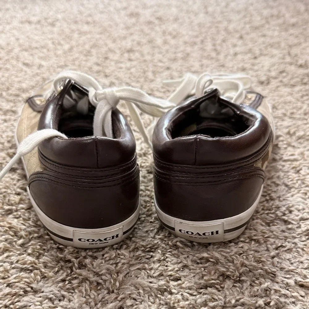 Coach Francesca Brown Monogrammed Sneakers